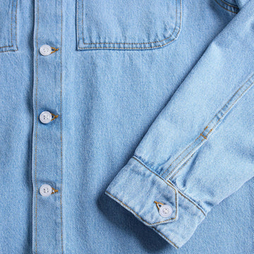 ST95 Misa Denim Shirt Washed Blue - Parasol Store