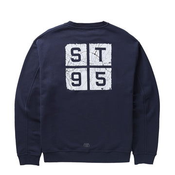 ST95 Ormodeo Crew Sweatshirt Navy - Parasol Store
