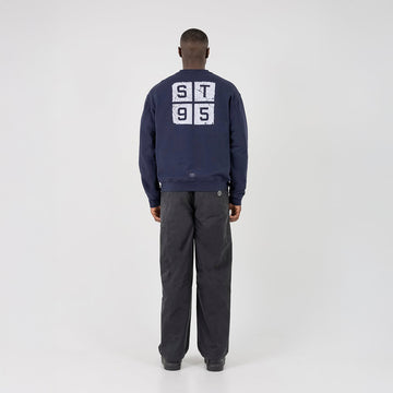 ST95 Ormodeo Crew Sweatshirt Navy - Parasol Store