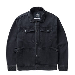 ST95 Ticino Denim Jacket Washed Black - Parasol Store