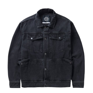 ST95 Ticino Denim Jacket Washed Black - Parasol Store