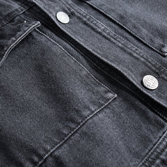 ST95 Ticino Denim Jacket Washed Black - Parasol Store