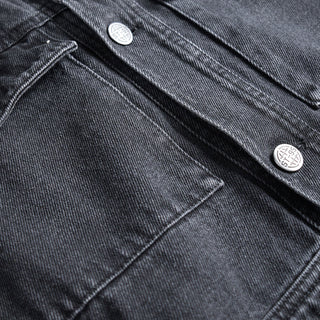 ST95 Ticino Denim Jacket Washed Black - Parasol Store
