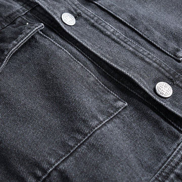 ST95 Ticino Denim Jacket Washed Black - Parasol Store