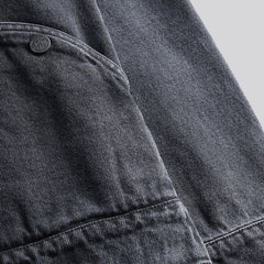 ST95 Ticino Denim Jacket Washed Black - Parasol Store