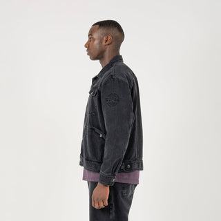 ST95 Ticino Denim Jacket Washed Black - Parasol Store