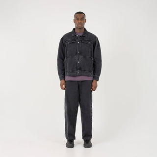 ST95 Ticino Denim Jacket Washed Black - Parasol Store