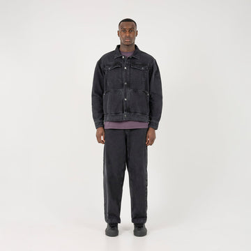 ST95 Ticino Denim Jacket Washed Black - Parasol Store