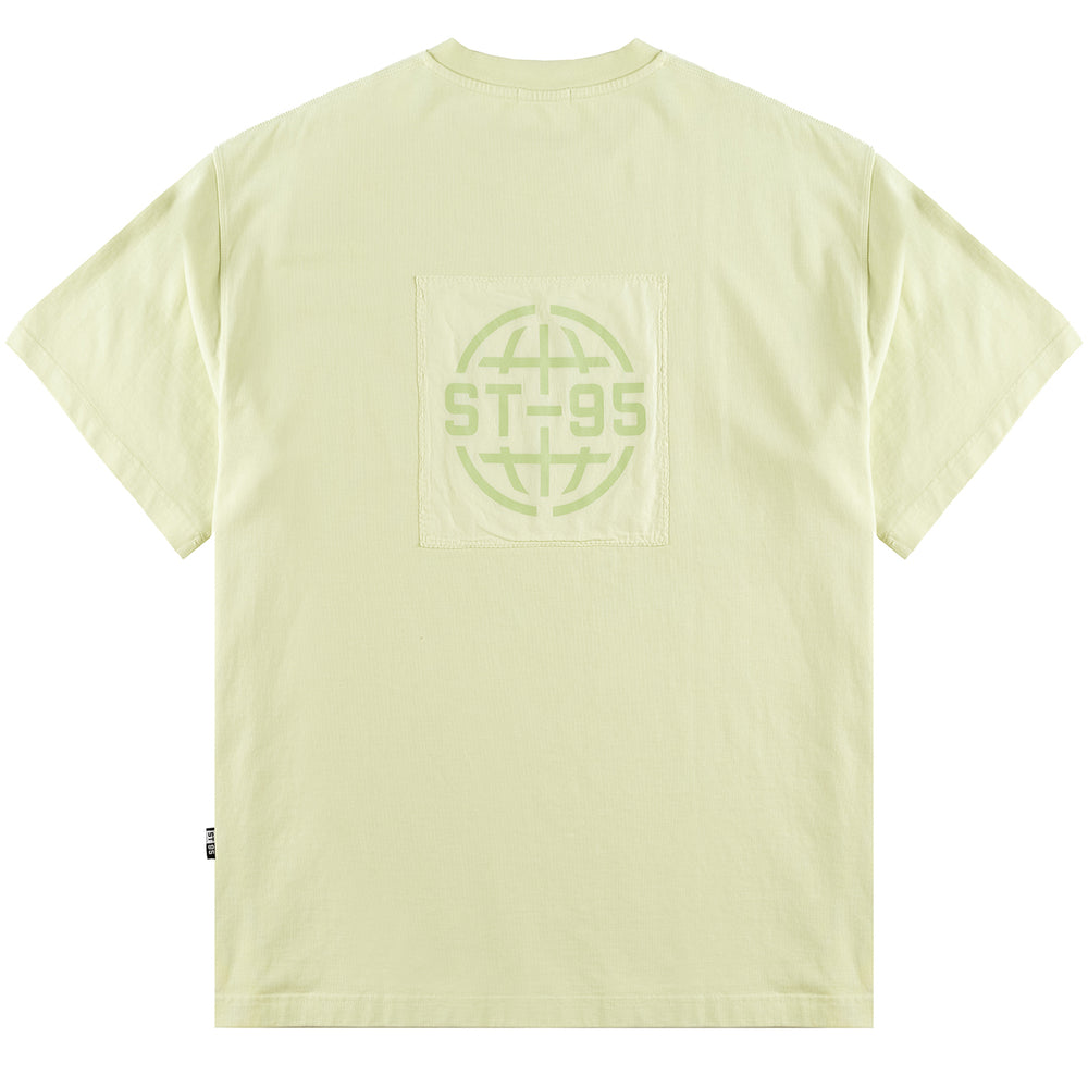 ST95 Urano Patch Oversized SS T-shirt Pale Green - Parasol Store