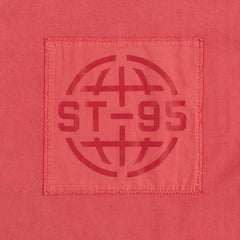 ST95 Urano Patch Oversized SS T-shirt Washed Red - Parasol Store