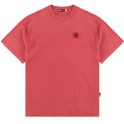 ST95 Urano Patch Oversized SS T-shirt Washed Red - Parasol Store
