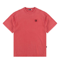 ST95 Urano Patch Oversized SS T-shirt Washed Red