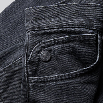 ST95 Volturno Baggy Jean Washed Black - Parasol Store