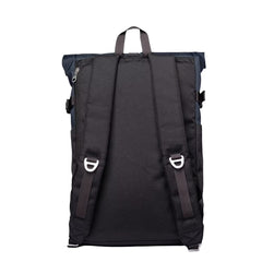 Sandqvist Icon Rolltop Backpack Medium Multi Black / Navy - Parasol Store