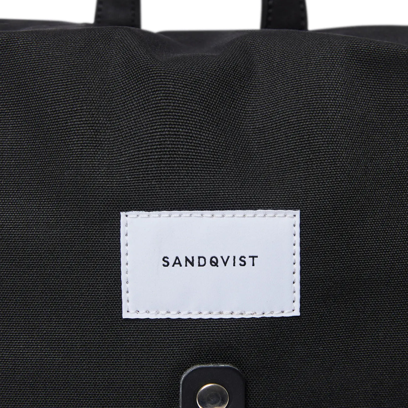 Sandqvist Roald Bag Black with Black Leather - Parasol Store