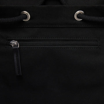 Sandqvist Roald Bag Black with Black Leather - Parasol Store