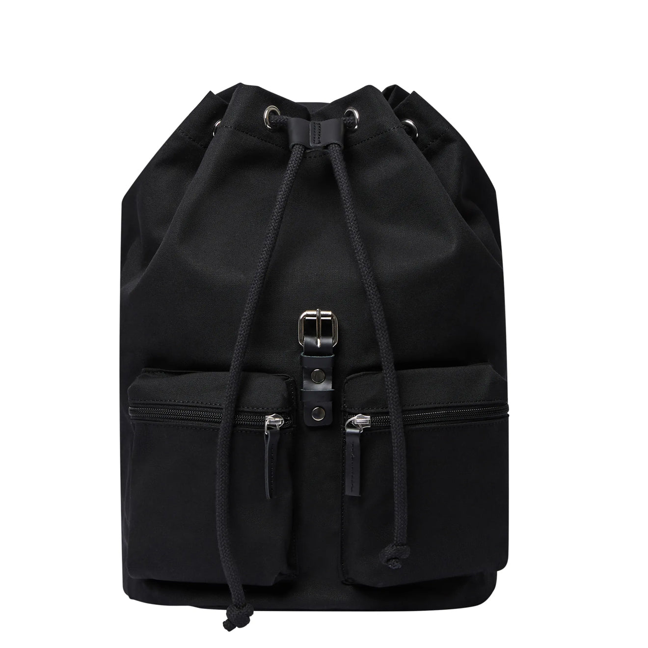 Sandqvist Roald Bag Black with Black Leather - Parasol Store