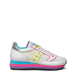 Saucony Womens Jazz Triple Trainer White / Neon