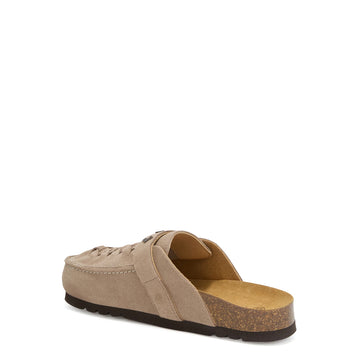 Scholl Womens Dakota Braided Sandals Dark Beige