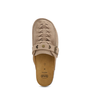 Scholl Womens Dakota Braided Sandals Dark Beige