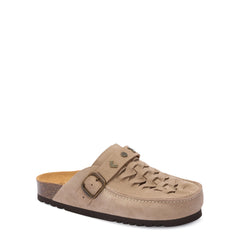 Scholl Womens Dakota Braided Sandals Dark Beige