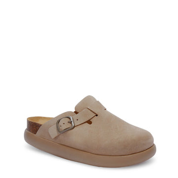 Scholl Womens Fae Chunky Cork Sandals Dark Beige