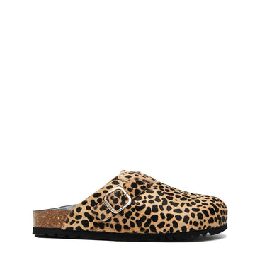 Scholl Womens Fae Clogs Leopard