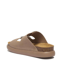 Scholl Womens Noelle Chunky Cork Sandals Dark Beige