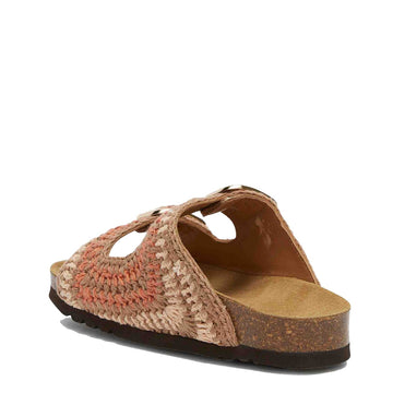 Scholl Womens Noelle Cork Sandals Nude / Light Brown / Cognac