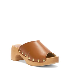 Scholl Womens Pescura Wave Wood Sandals Cognac