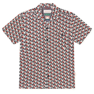 Sealskinz Bexwell UV Protection SS Jersey Palm Print Shirt Navy - Parasol Store