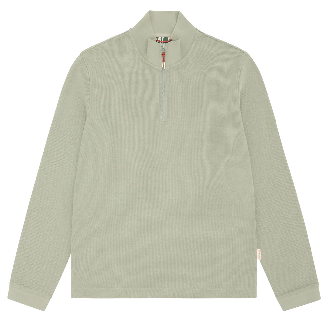 Sealskinz Forncett Long Sleeve Top With Half Zip Green - Parasol Store