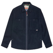 Sealskinz Hockering Water Repellent Zip Through Shacket Navy - Parasol Store