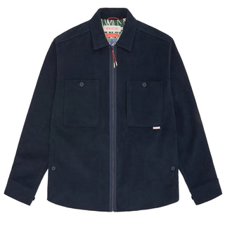 Sealskinz Hockering Water Repellent Zip Through Shacket Navy - Parasol Store
