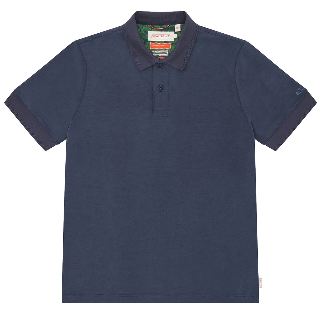 Sealskinz Roydon S/S Polo Navy - Parasol Store