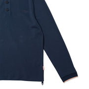 Sealskinz Saxthorpe Funnel Neck 1/2 Button top Navy - Parasol Store