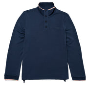 Sealskinz Saxthorpe Funnel Neck 1/2 Button top Navy - Parasol Store