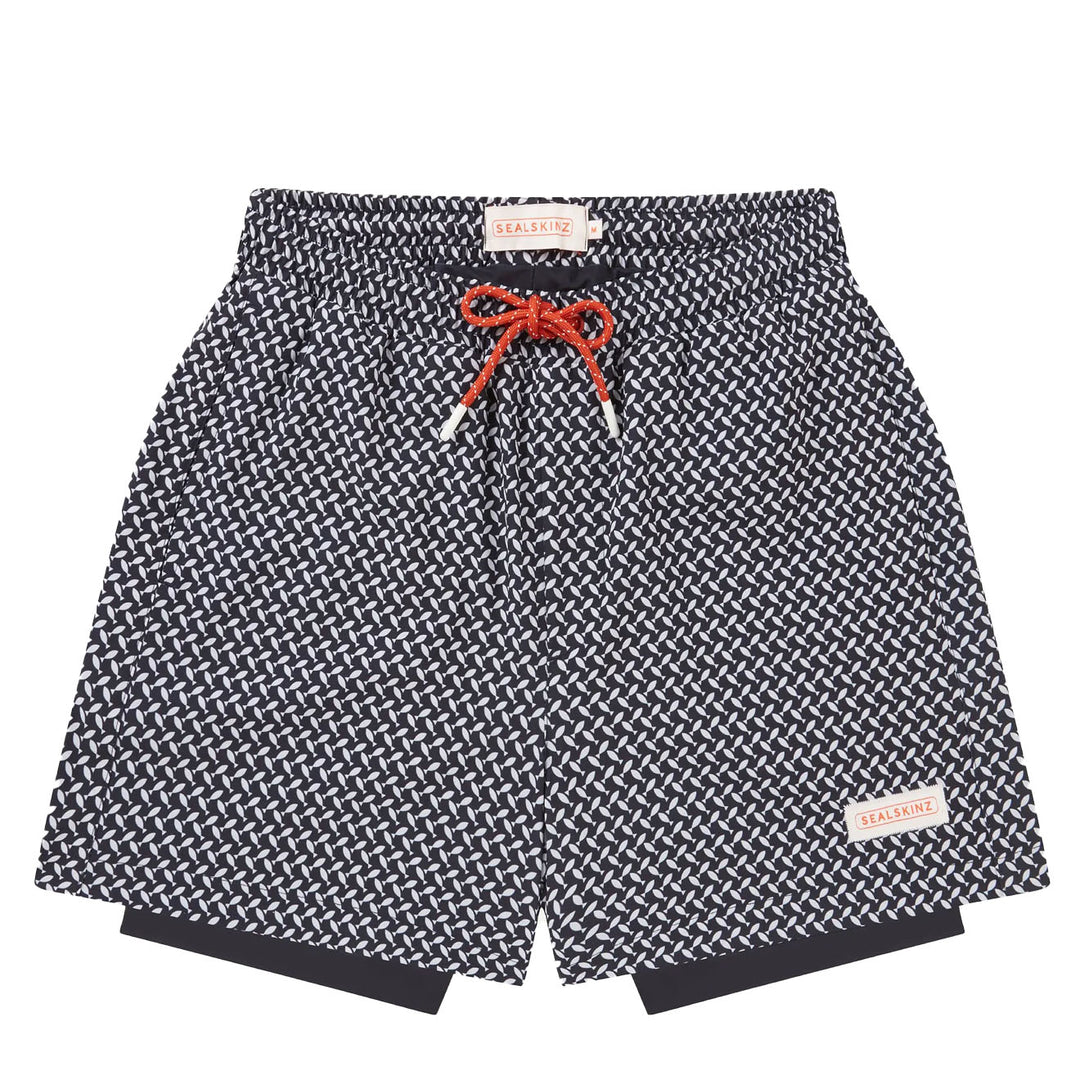 Sealskinz Southwood Quick Dry Fish Print Swim short Navy - Parasol Store