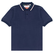 Sealskinz Stalham Polynosic Tipped Collar Polo Shirt Navy - Parasol Store