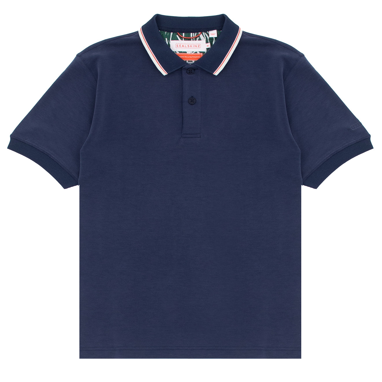 Sealskinz Stalham Polynosic Tipped Collar Polo Shirt Navy - Parasol Store