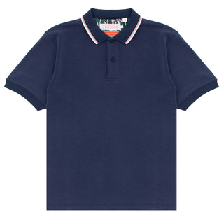 Sealskinz Stalham Polynosic Tipped Collar Polo Shirt Navy - Parasol Store