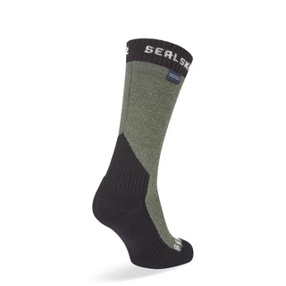 Sealskinz Stanfield Waterproof Extreme Cold Weather Mid Length Sock Olive - Parasol Store