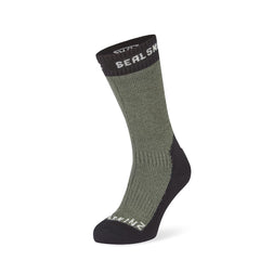 Sealskinz Stanfield Waterproof Extreme Cold Weather Mid Length Sock Olive - Parasol Store