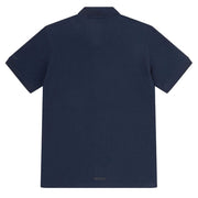 Sealskinz Stokesby SS Button Through Jacquard Polo Shirt Navy - Parasol Store
