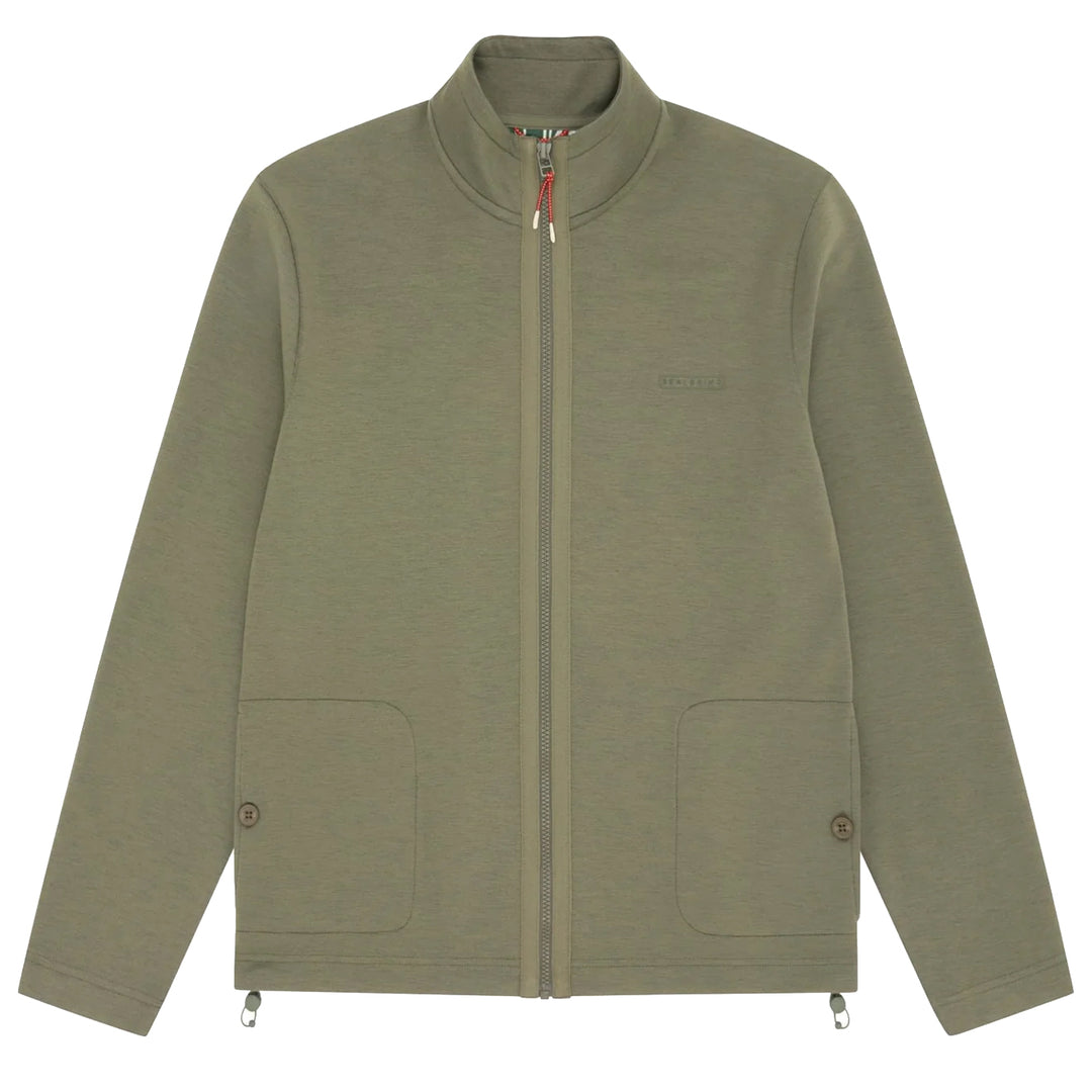 Sealskinz Tibenham Water Repellent Full Zip Sweatshirt Green - Parasol Store