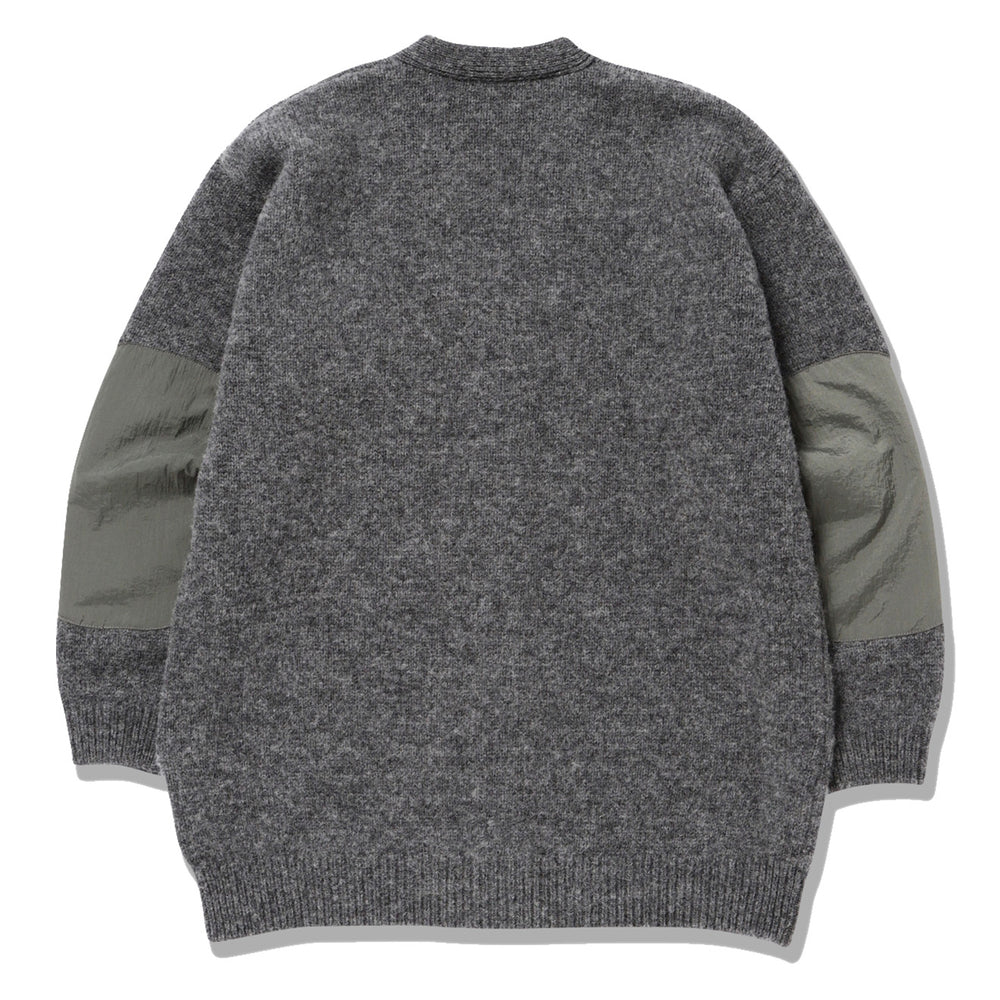 And Wander Shetland Wool Cardigan Gray And Wander