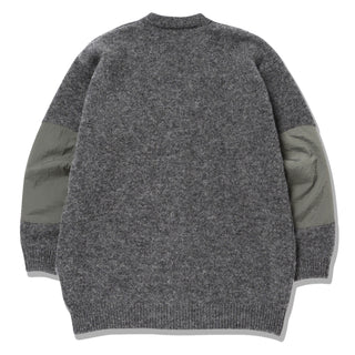 And Wander Shetland Wool Cardigan Gray And Wander