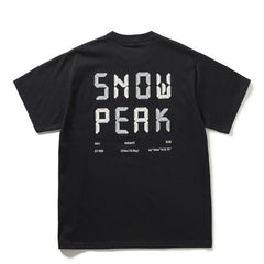 Snow Peak Back Printed Logo T-Shirt Black - Parasol Store
