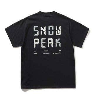 Snow Peak Back Printed Logo T-Shirt Black