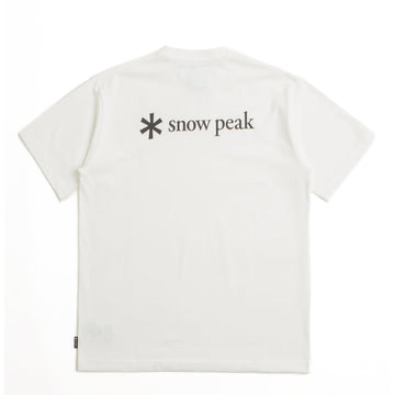 Snow Peak Back Printed Logo T-Shirt Off White